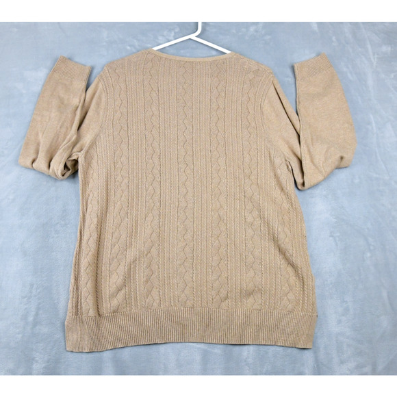 Talbots Sweatshirt Womens Brown XL Knit Long SLeeve Pullover - Picture 6 of 8